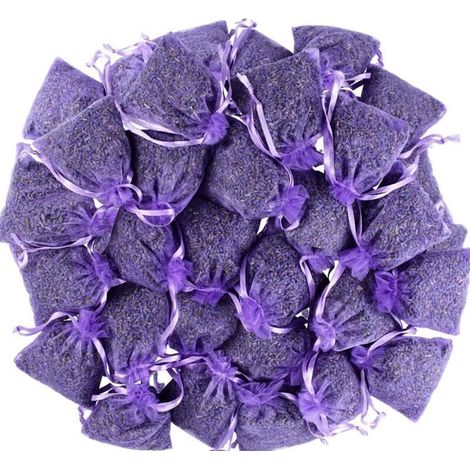 Sachets Anti-Mites Naturels à la Lavande pour Vêtements, Tiroirs, Armoires & Chaussures – Lot de 12 unités parfumées durablement (1/4)