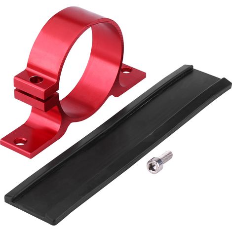 Support de montage de pompe à carburant en alliage d'aluminium 60mm, bride de fixation pour filtre unique, berceau rouge. (1/5)