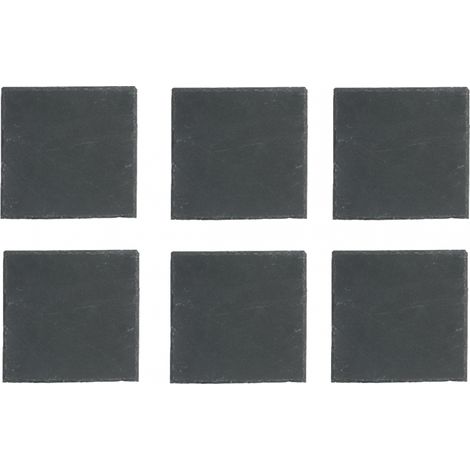 Plat de service 20x20 cm noir en ardoise naturelle