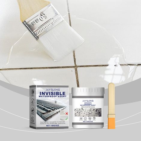 Adhésif transparent imperméable, durable et facile à appliquer, idéal pour un usage domestique. 150 g + pinceau -- BIEMMEDUE (1/5)