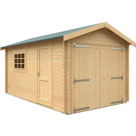 16x10 The Warwick 44mm Cabin - L475 x W295 x H272.6 cm - Solid Wood/Softwood/Pine - Natural
