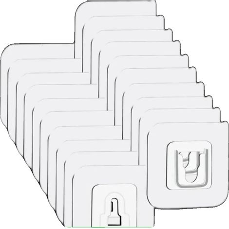 Klebewandhaken, Schwerlast, Transparentes Design, 90Paare-(180Stück) (1/2)