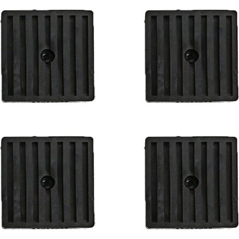 Set mit 4 Gummischwingungsdämpfern – 80 x 80 x 20 mm – Schwingungsisolierung – Dämpfungsmatte für Klimaanlagen und Luftkompressoren