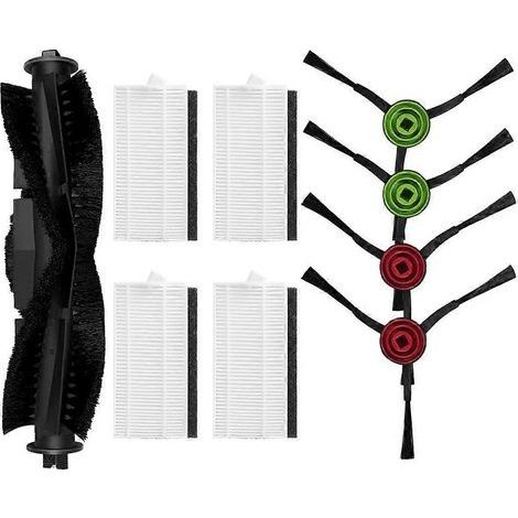 Pièces de rechange pour aspirateurs robots iLife T10s : brosse principale latérale, filtre HEPA et accessoires. (1/5)