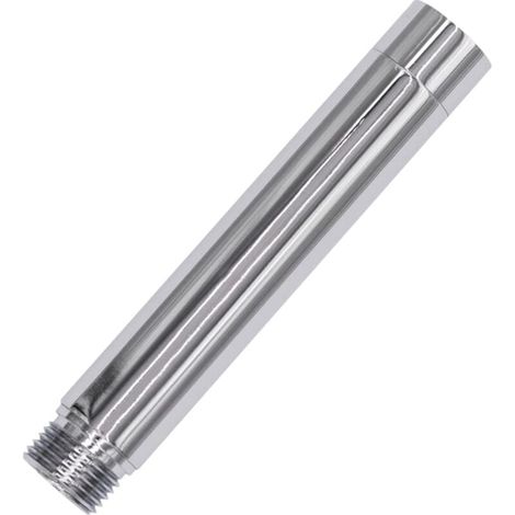 Rallonge de pommeau de douche, prolongateur de sortie d'eau, rallonge de tuyau de douche bas pour salle de bain, en acier inoxydable massif (8 pouces, finition chromée) (1/4)