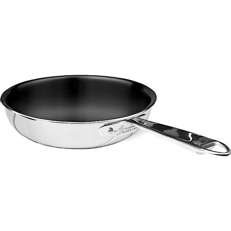 AGNELLI Padella Svasata Alta Aluinox 2Ply Antiaderente con 1 Manico D 24 Cm (1/2)