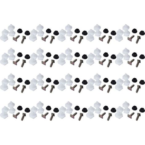 Kit de 160 pièces de clips de garniture d'aile avant pour Opel Corsa C, comprenant des écrous en métal et en plastique.