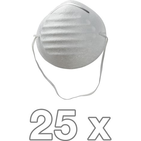 KesTek Mundschutzmaske Staubmaske Schutzmaske 25er Set PET Maske mit Nasenrücken (1/4)