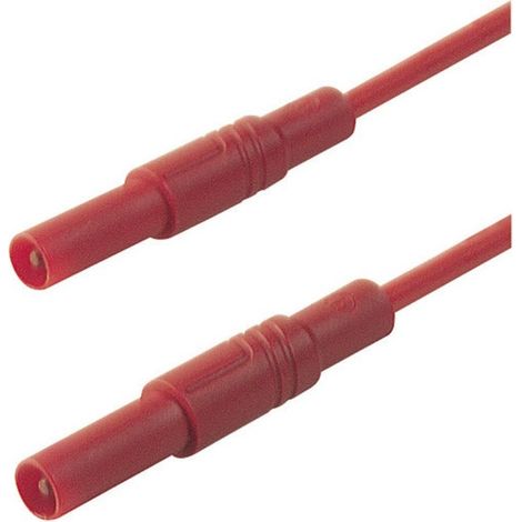 SKS Hirschmann Cordon de Medición de Seguridad Rojo 2m