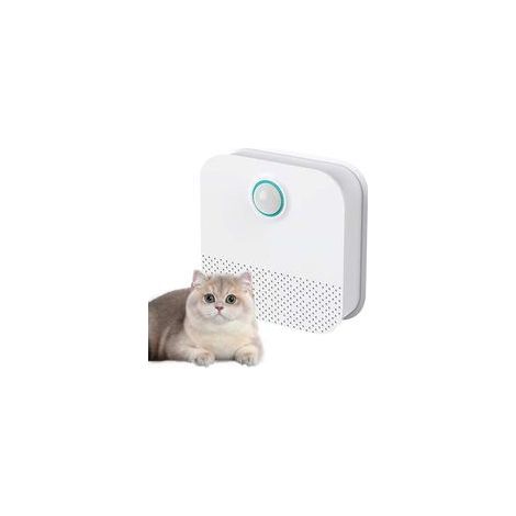 Blanc,Désodorisant pour litière pour chat, éliminateur d'odeurs automatique capteur intelligent, désodorisant intelligent rechargeable, purificateur d'air silencieux pour bac à litière, panier pour ch (1/5)