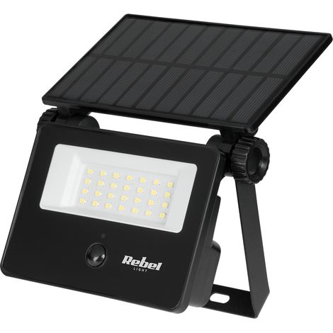 Faro solare da giardino con sensore crepuscolare e di movimento Rebel 6W (1/4)
