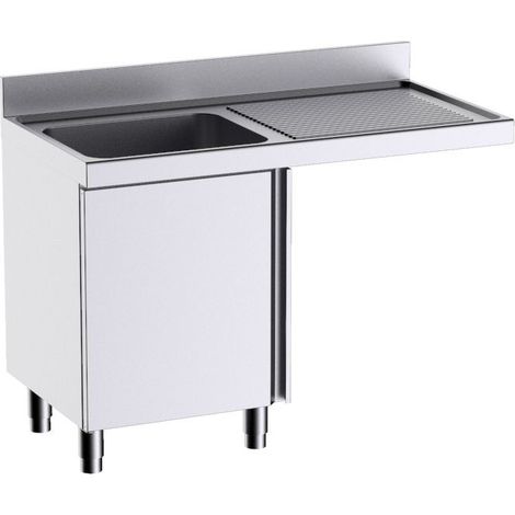 Meuble pour plonges L.1200mm avec Portes Battantes et Espace pour Lave-vaisselle - Distform - FP9126LD
