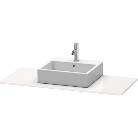 Console Duravit XSQUAREavec découpe 16x800x550mm blanc nordique