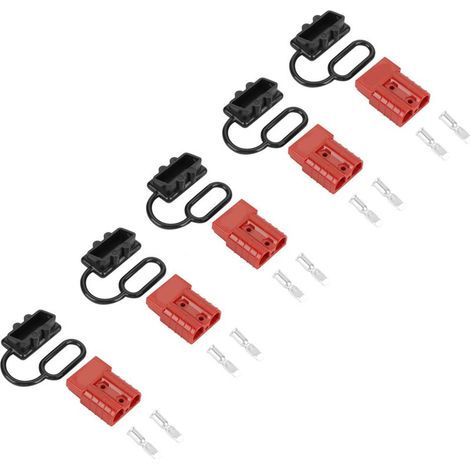 Kit de 5 conectores rápidos para baterías, enchufe de alimentación para vehículos eléctricos, comunicaciones, equipos médicos y maquinaria eléctrica. (1/5)