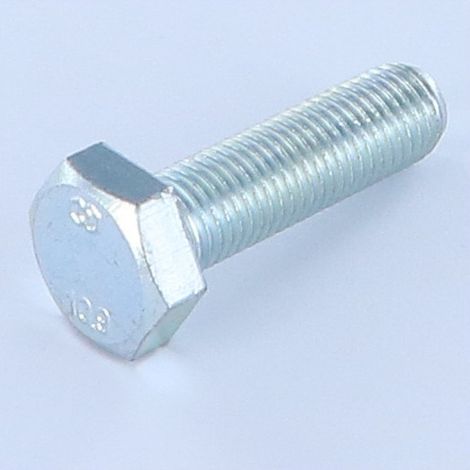 Vis métaux Tête hexagonale TH M10X40 Classe 10.9 Filetage total Pas fin Pas de 100 Acier zingué-1 pièce