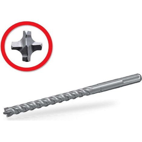 Fischer quattric ii 12/110/160 punta sds plus a quattro taglienti per trapano e martelli perforatori 549932 (1/2)