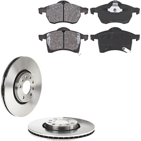 KIT FRENI ANTERIORI compatibile con OPEL CORSA E (X15) - DISCHI + PASTIGLIE OEM: P 59 045 , P 59 083 , P 59 084 / 17150 , 17710 , 17711 /SOSTITUZIONE DIRETTA/BASSA POLVERE/SILENZIOSO