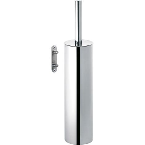 Scopino WC da muro con ciuffo in setole in acciaio inox e Cromall ED34-03 Gedy serie EDERA PLUS Cromato (1/8)