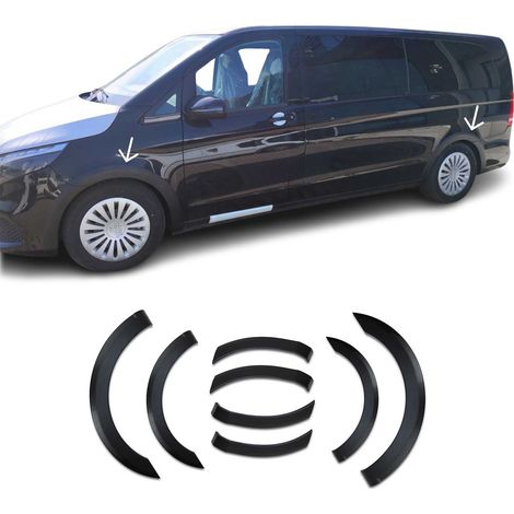 OMAC Élargisseurs d'Ailes Arche Pare-Boue Compatible avec Mercedes Vito V Classe W447 2014-2026 ABS Noir 8pcs (1/5)