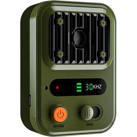 Dispositif anti-aboiement pour chiens – Répulsif sonore à 3 modes – Silencieux ultrasonique rechargeable, portée efficace de 10 mètres (33 pieds) – Adapté à la plupart des chiens (Vert)