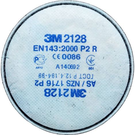 3M 2128 mit Aktivkohle, P2R Filtre à particules 20 pc(s) EN 143 DIN 143 (1/4)
