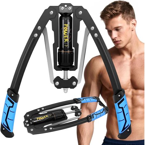 Entraîneur de force hydraulique-entraîneur réglable des membres supérieurs, portant 10-200 kg, adapté à l'entraînement en force des bras, des avant-bras, des biceps et des muscles pectoraux (1/5)