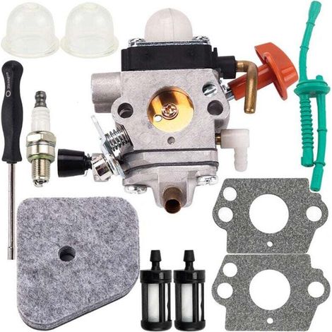 Kit carburatore per decespugliatori STIHL FS 87 FS90 FS100 FS110 FS130 HL90 HL95 HL100 HT100 HT101 KM90 KM100 KM110 SP90, carburatore C1Q-S174-Crezuo