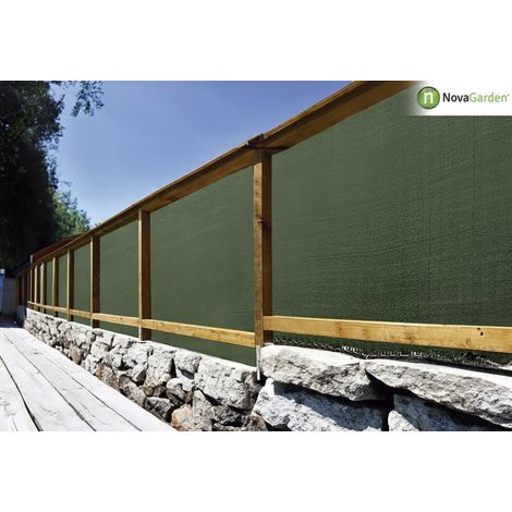 Malla de Ocultaci贸n Alta Premium verde 230 gr. /m虏 de 1X50m (1/2)