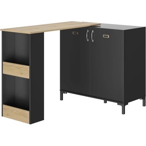 MESA ALTA DE COCINA MULTIUSOS CON ARMARIO PETRI (1/5)