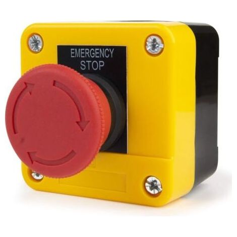 660 V 10A Bouton Poussoir d'Arrêt d'Urgence, Interrupteur d'Arrêt d'Urgence en Plastique Rouge Coup de Poing Arret Durgence Champignon D'arrêt Bouton 22mm NC (1/5)