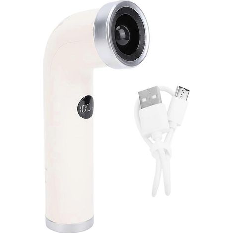 À main ventilateur sans pales type C rechargeable affichage numérique petit refroidissement pour voyage extérieur (1/5)