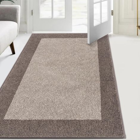 Entrance Mat Indoor Entrance Mat 86 x 150 cm, Non-Slip and Machine Washable, Soft Absorbent Floor Mats for Dogs, Entryways, Doors, Hallways (1/5)