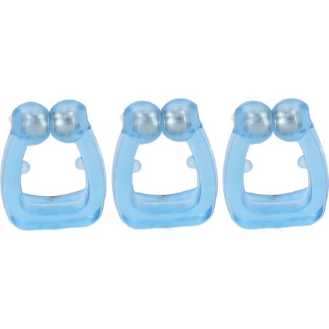 6 pièces Attelles Anti Ronflement Magnétiques en Silicone Doux, Compactes et Portables pour un Sommeil Paisible (1/5)