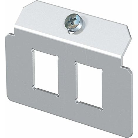 OBO-BETTERMANN SIST. CANALIZ. SOL  PLAQUE SUPPORT MTM 2 CONTACTS POUR 2 CONNECTEURS ACIER INOXYDABLE 7407788