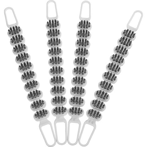 4 brosses de nettoyage, flexible, pour coins, recoins et évier (1/5)