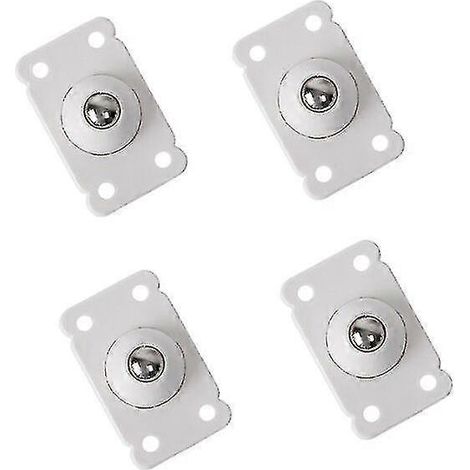 Lot de 4 roulettes universelles auto-adhésives pivotantes à 360° avec poulie à billes pour meubles
