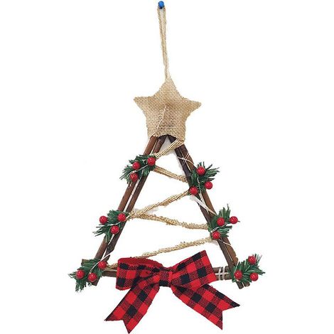 Guirlande De Noël Avec Lumières Led - Couronne En Vigne Naturelle Pour Porte Extérieure Intérieure Jardin Mur - 1 Pièce (1/5)