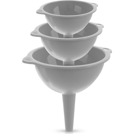 Set di 3 imbuti da cucina 10/12/14 cm imbuto per bottiglie e barattoli di succo HOBBY LIFE 120455 (1/5)
