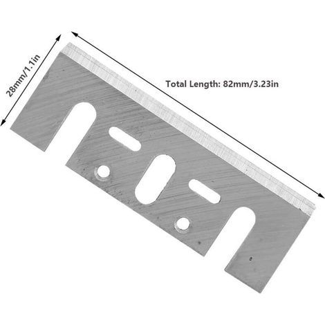 4PCS 3-1/4 Inch Tooling Lames de raboteuse Lame de Rechange pour Raboteuse électrique HSS Lame de Rabot pour Hitachi Ryobi Makita 1900B (1/4)