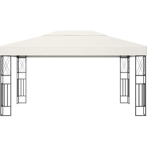 Tonnelle Barnum de Jardin, Pavillon, Pergola, Tente de jardin, 3x4 m Crème Tissu OIB8075E (1/5)