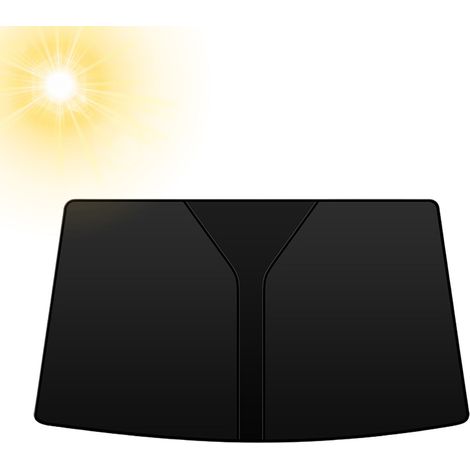 Pare-soleil de pare-brise de voiture pour la plupart des voitures, pare-soleil pliable, vitres avant, accessoires d'intérieur automobile, Protection (1/5)