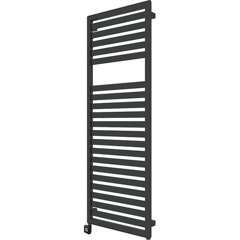 Sèche-serviette électrique noir de 940mm de haut et 400mm de large - 400 Watt - LUK940/400E1N