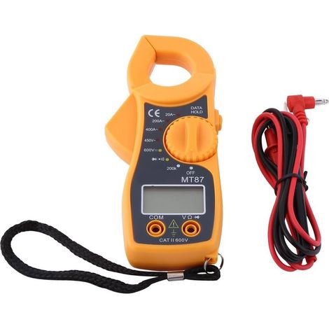 Pince ampèremétrique numérique, multimètre automatique professionnel, voltmètre AC/DC, ampèremètre, ohmmètre, testeur de tension, afficheur LCD, multimètre numérique portable (1/5)