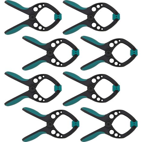 wolfcraft 8 morsetti a molla PRO, 40 mm I 8651000 I Aiutante versatile ideale per progetti di fai da te e modellismo