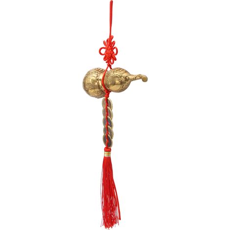 Ornement de Gourd en Métal pour Décoration Intérieure, Idée Cadeau Feng Shui (1/5)