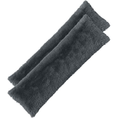 Funda de almohada 2 pcs HEERLEN Gris antracita 40 x 145 cm vidaXL (1/5)