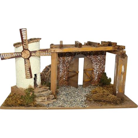 MULINO A VENTO PER PRESEPE (1/2)