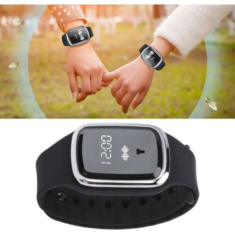Bracelet Anti-Moustique Ultrasonique Réglable USB, Abs et Silicone, 7 Jours Charge, 5-10㎡ (1/5)