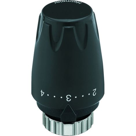 HEIMEIER Thermostat-Kopf DX schwarz RAL9005 6 - 28°C M 30x1,5 f. hohe Hygieneanforderung 6700-00.507 (1/3)