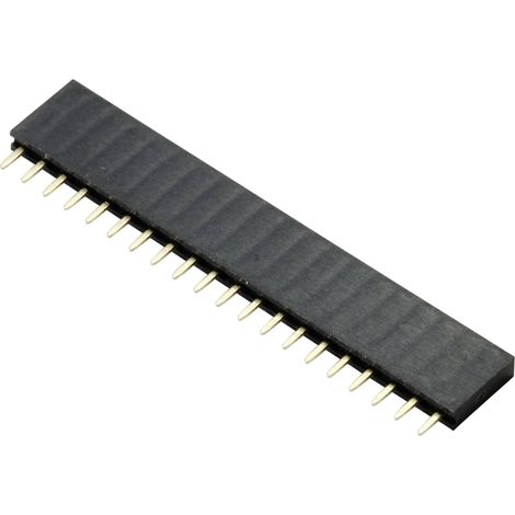 TRU COMPONENTS TC-9556696 Barrette femelle (standard) Nbr de rangées: 1 Nombre de pôles par rangée: (1/2)